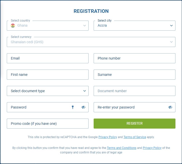 Registration in Ghana 2025